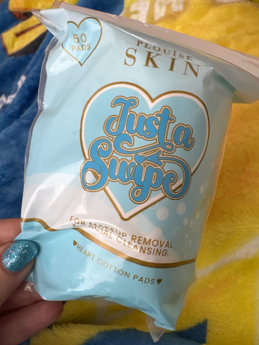 Customer photo review of P.Louise Just A Swipe Heart-Shaped Cotton Pads