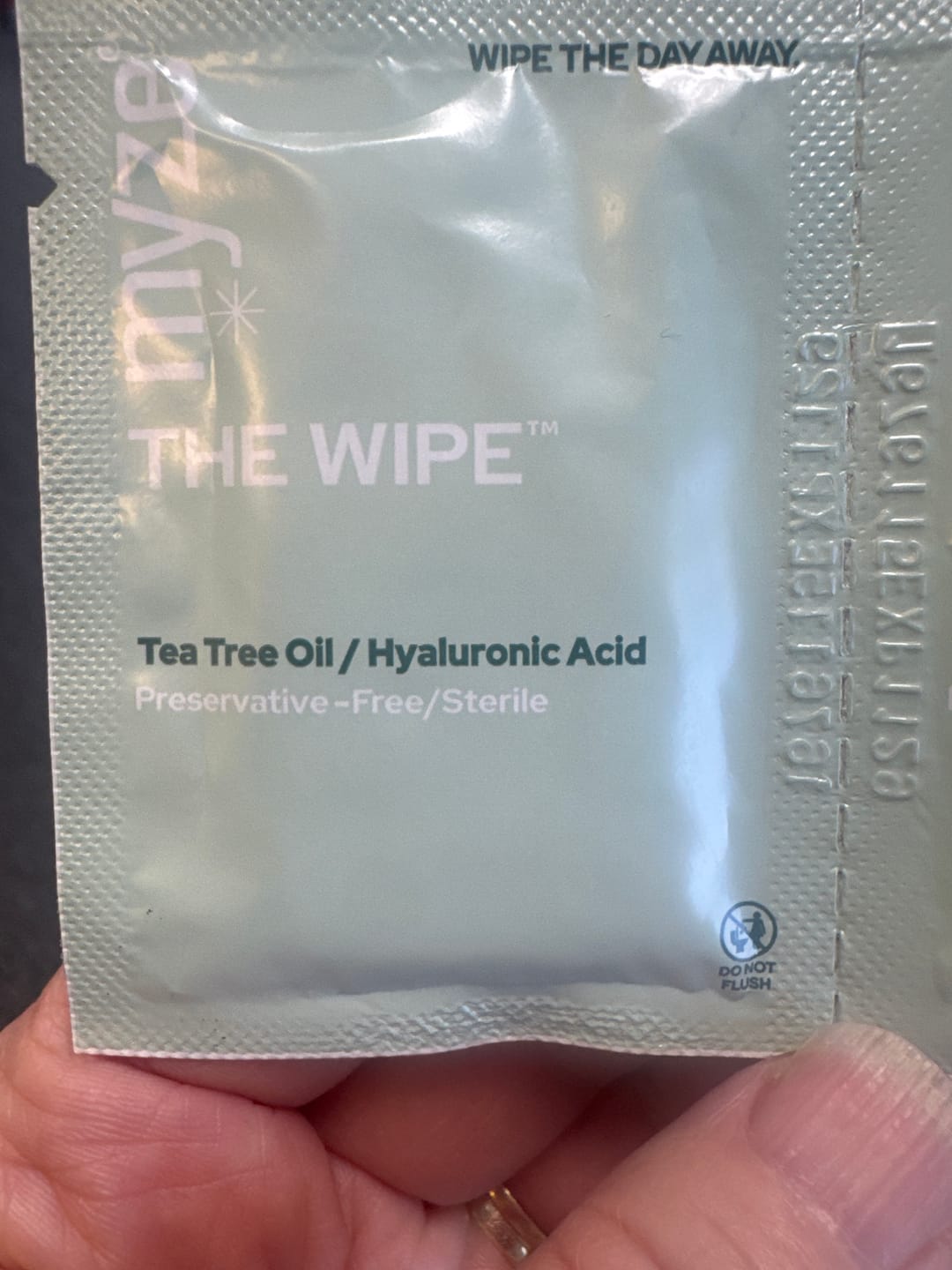 Customer photo review of The Wipe™ - Tea Tree Oil / Hyaluronic Acid Formula
