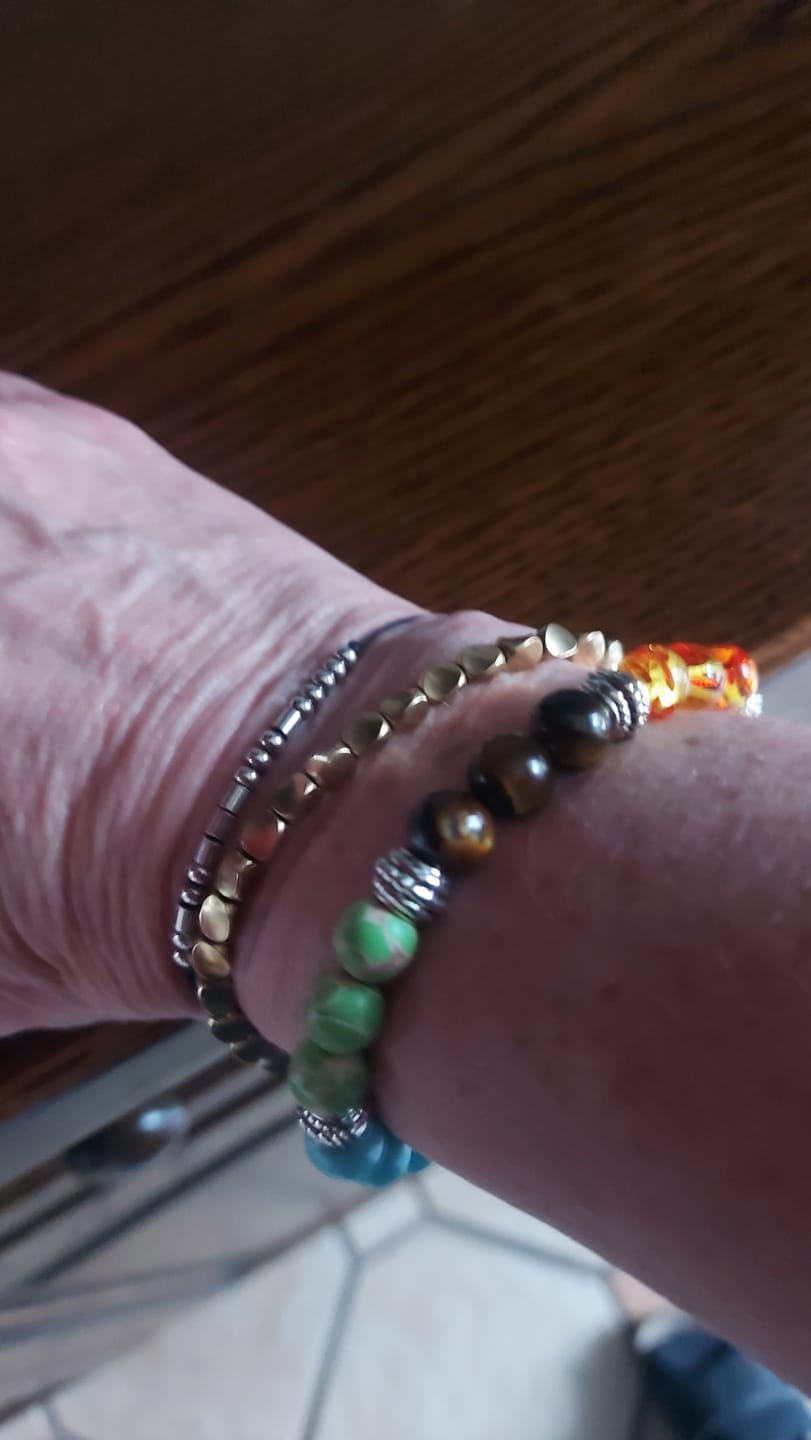 Customer photo review of Tibetisches Kupfer Glücksarmband