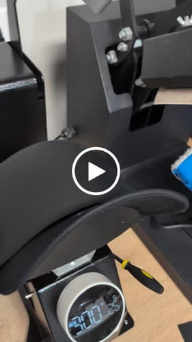 Customer video review of DuoForge Automatic Dual-Heat platen Cap Heat Press