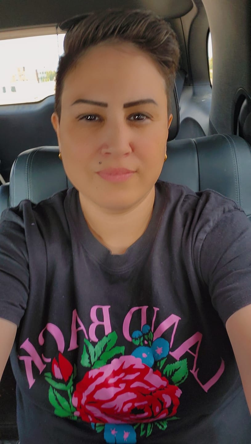 Customer photo review of Rose Land Back Tee