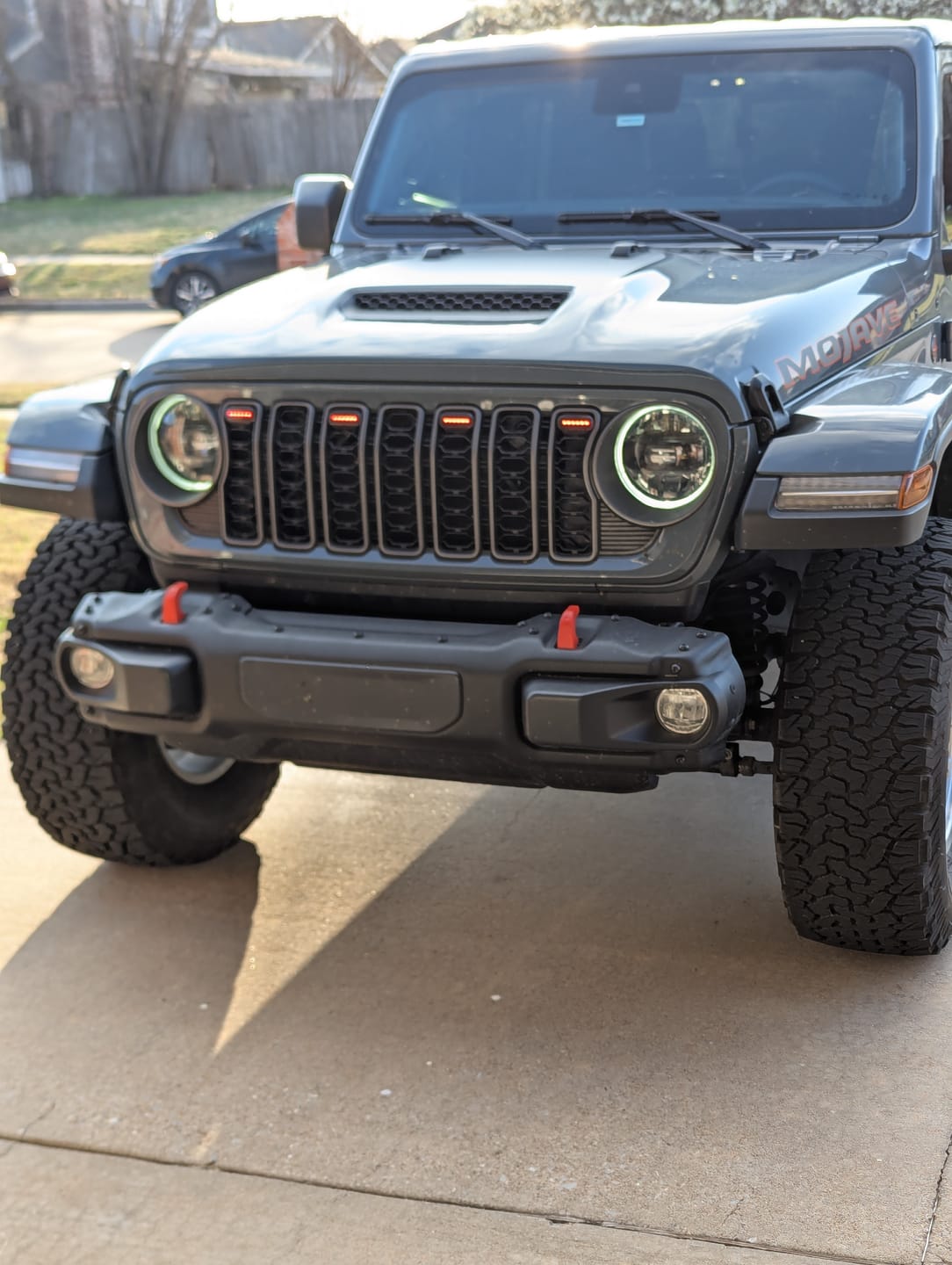 Customer photo review of Prerunner Amber/RGB Lights for 2024 JL JT Grille