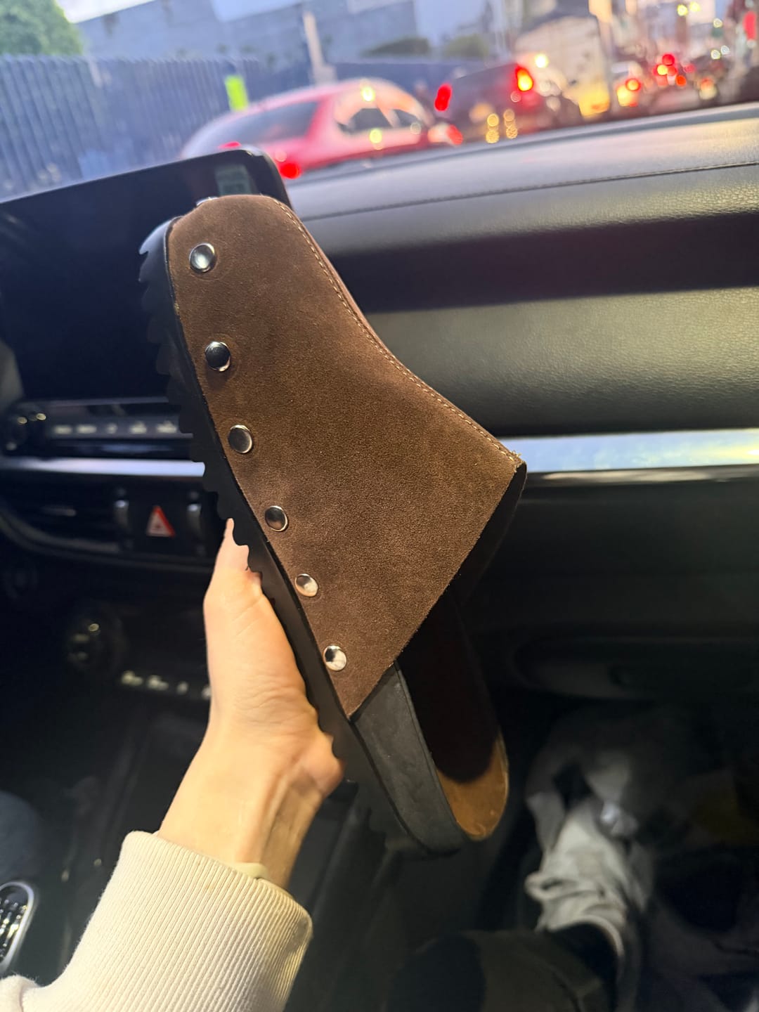 Customer photo review of CLOGS ZP ARIA DARK BROWN
