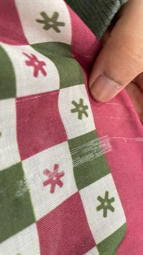 Customer photo review of Monogram Square (Burgundy)