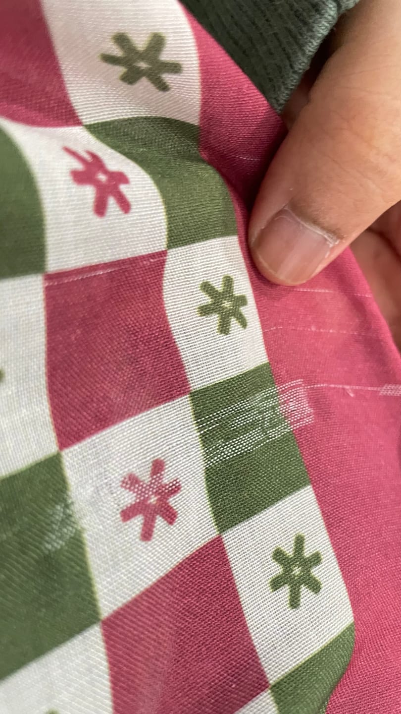 Customer photo review of Monogram Square (Burgundy)