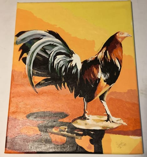 Customer photo review of Custom Paint By Numbers - Personalized Pet Portraits