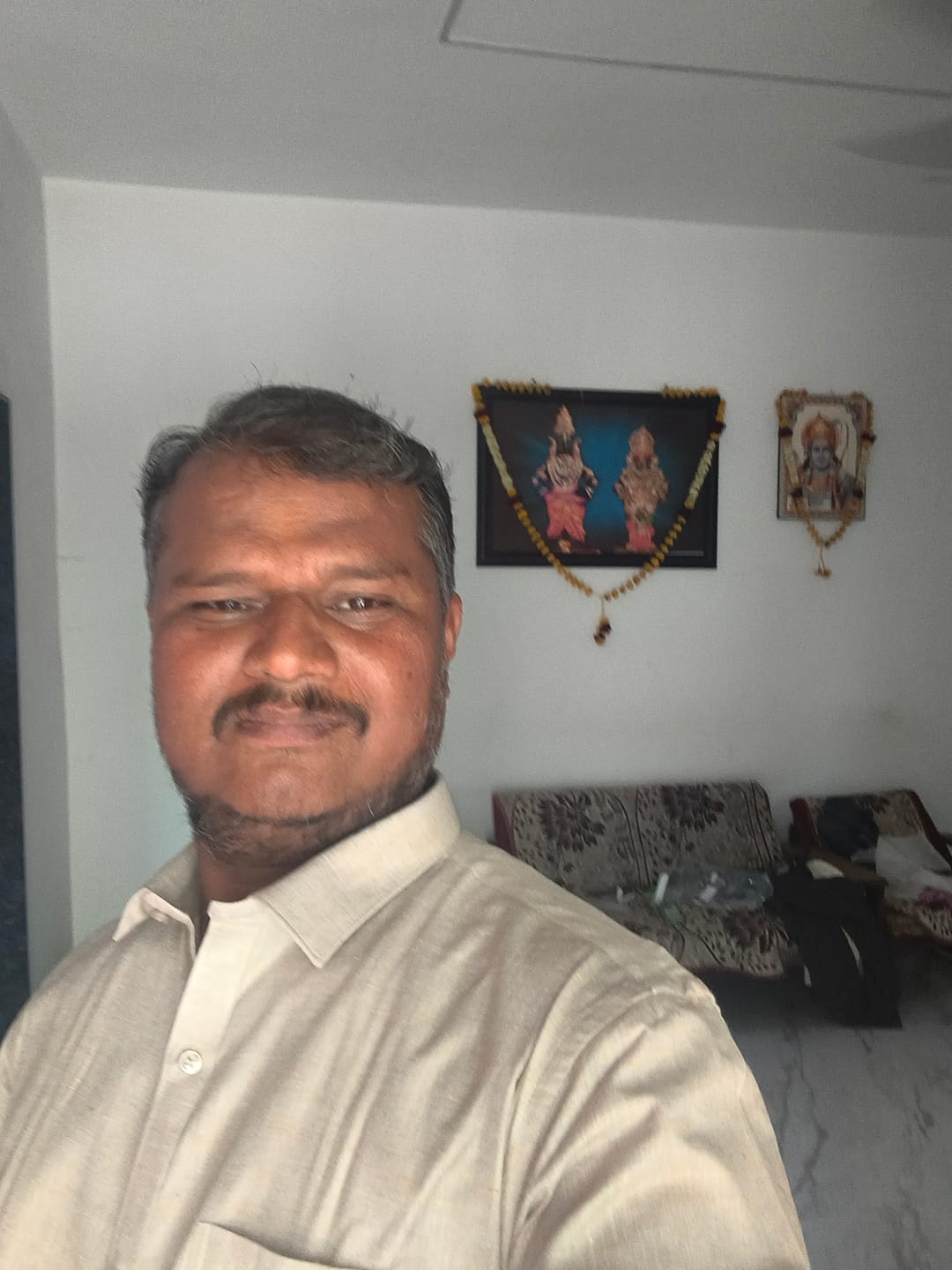 Customer photo review of Linen Feel - Charcoal Black Formal Shirts For Men | Ariser