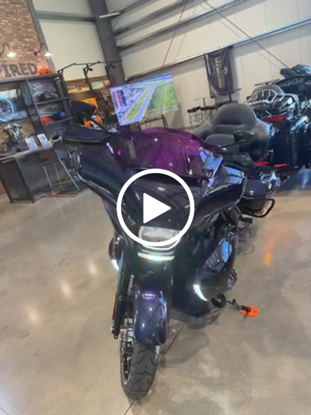 Customer video review of Color Matched hand guard with LED for Harley Touring & Softails