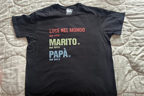 Customer photo review of Leggenda da... - Maglietta personalizzata da uomo per la Festa del Papà