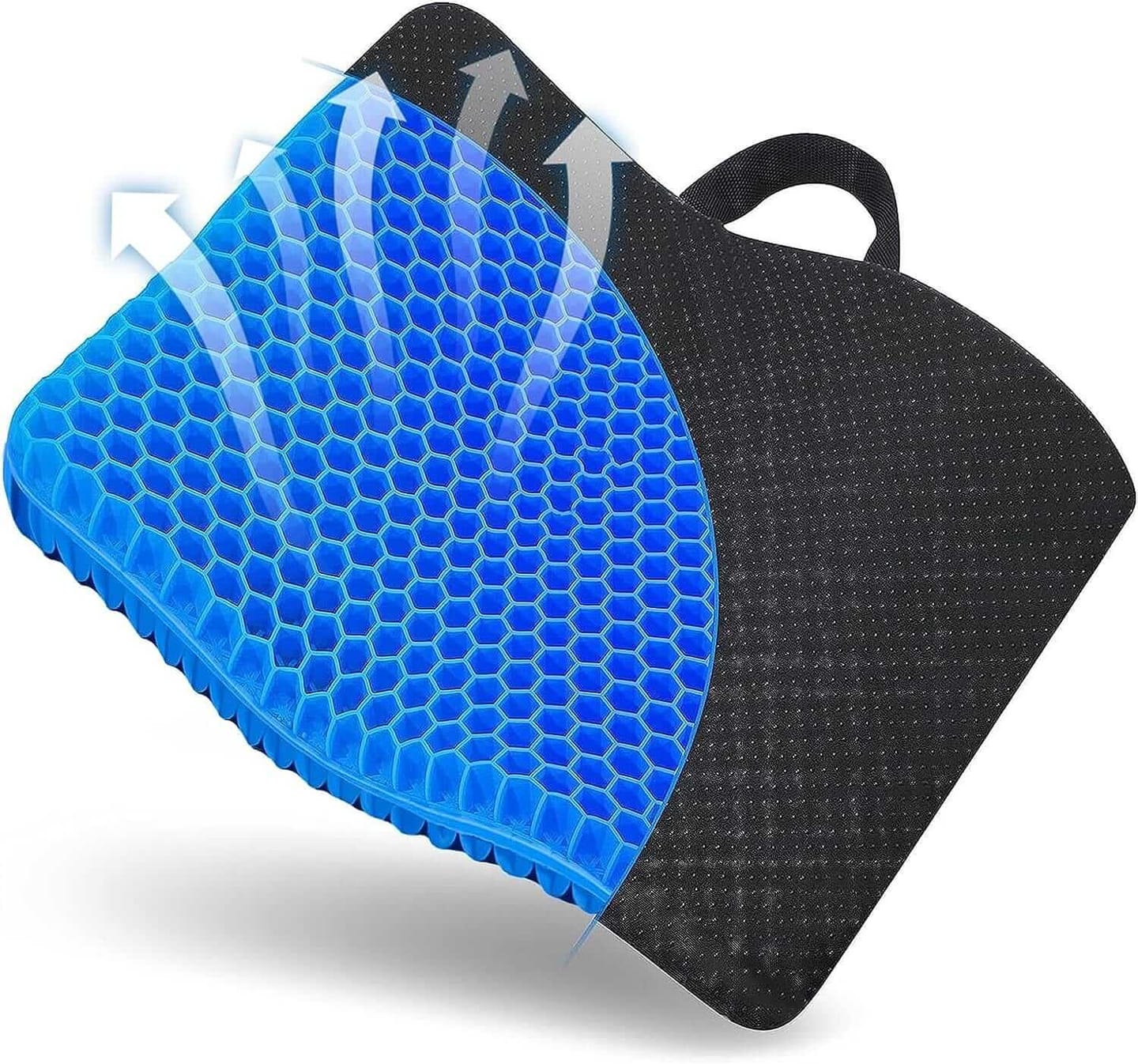 Customer photo review of Cuscino Sedia in Gel, Cuscino in Gel, Cuscino per Sedia Ufficio per Ridurre La Pressione Su Fianchi, Cuscino per Coccige, Cuscini per Sedie Traspiranti per Auto/Ufficio/Casa/Sedia a Rotelle