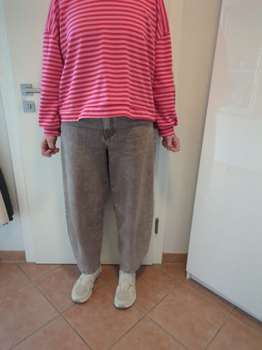 Customer photo review of Ballon Jeans WASHED BROWN