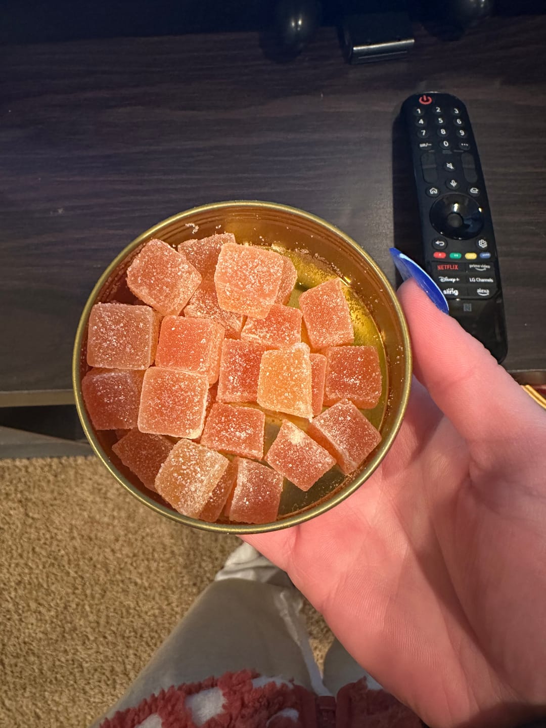 Customer photo review of "Just Peachy" CBD Gummies