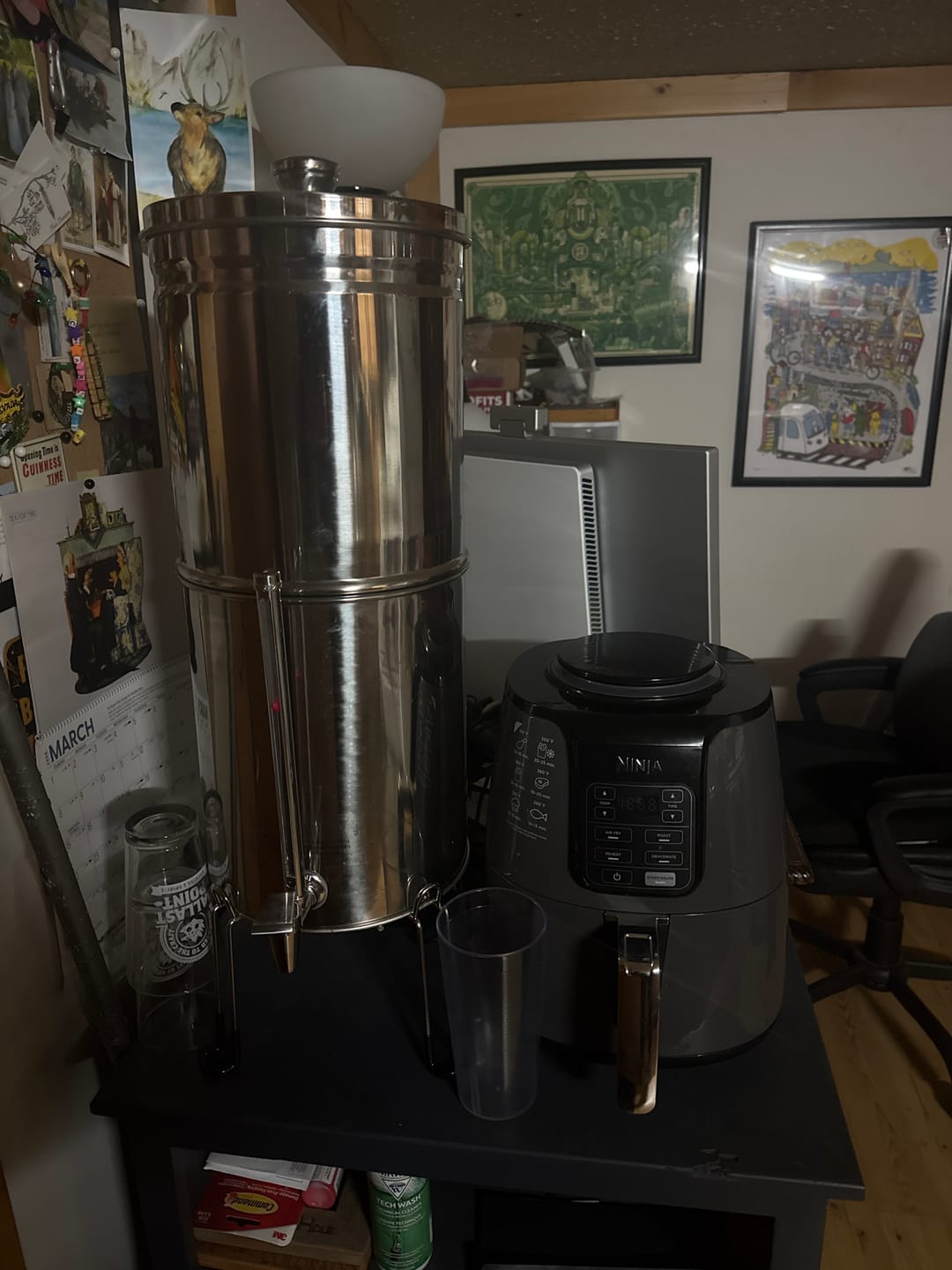 Customer photo review of Glacier Fresh Gravity-fed Water Filter System, 3G Stainless-Steel System with 6 Filters