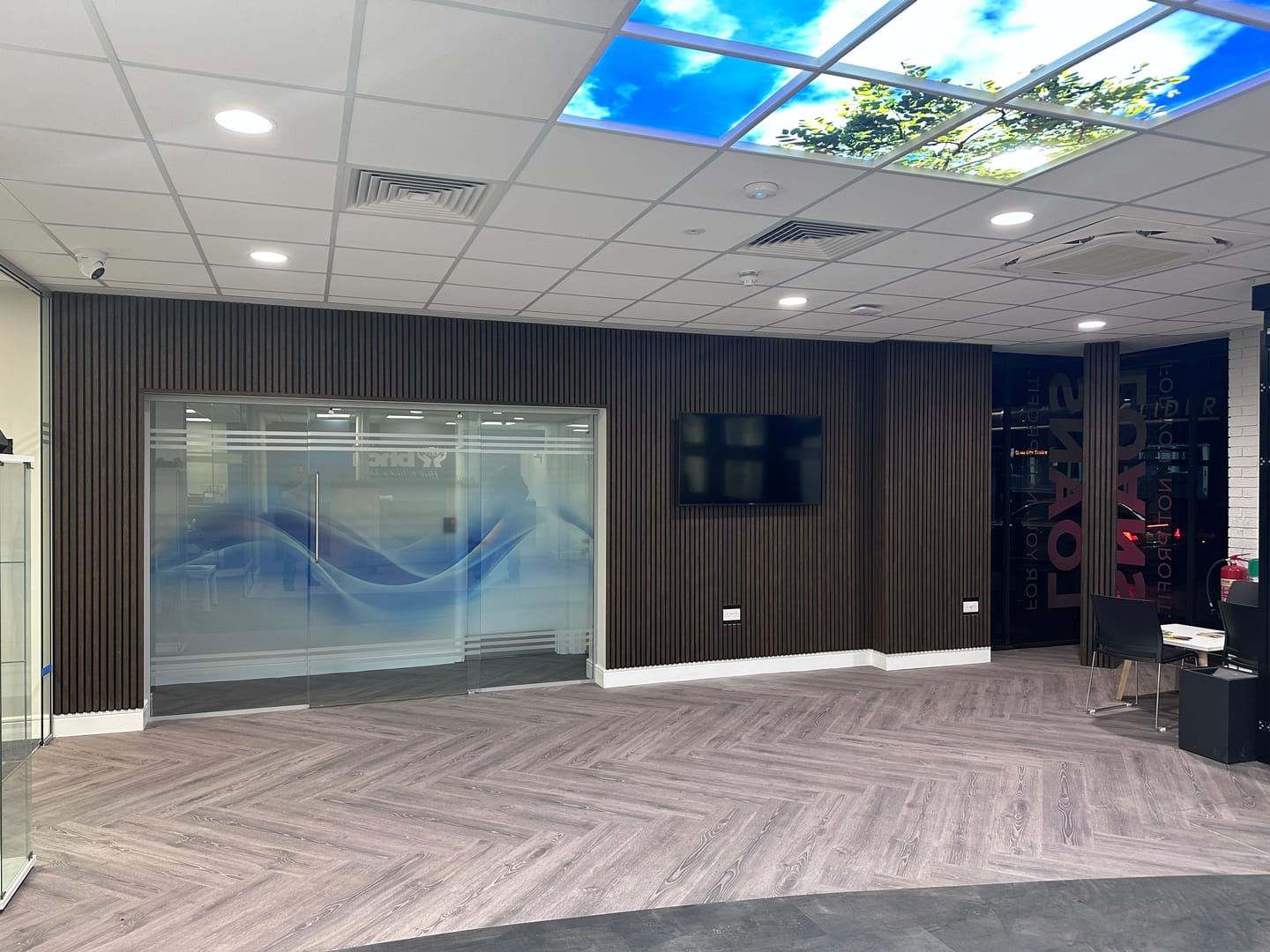 Customer photo review of Wooden Wall Panel | Smoked Oak | Premium 3-sided Wood Veneer