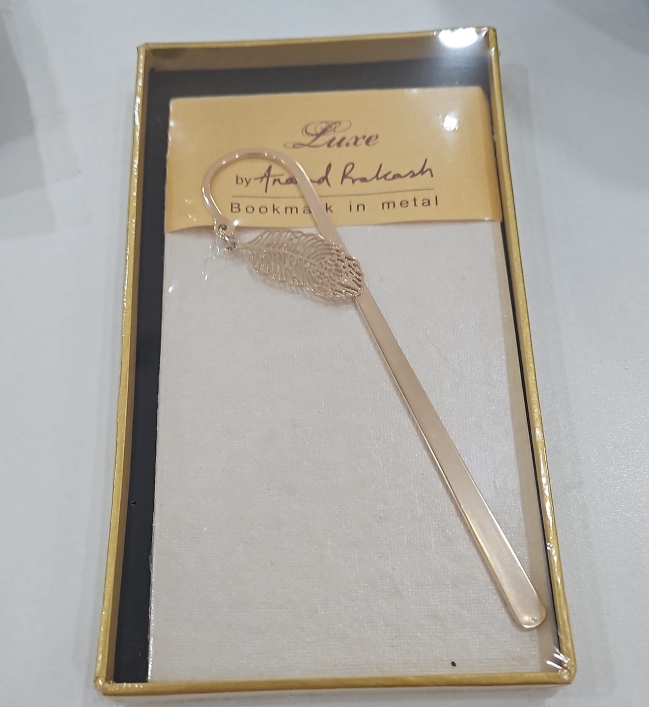 Customer photo review of Bookmark Hook Design - Feather