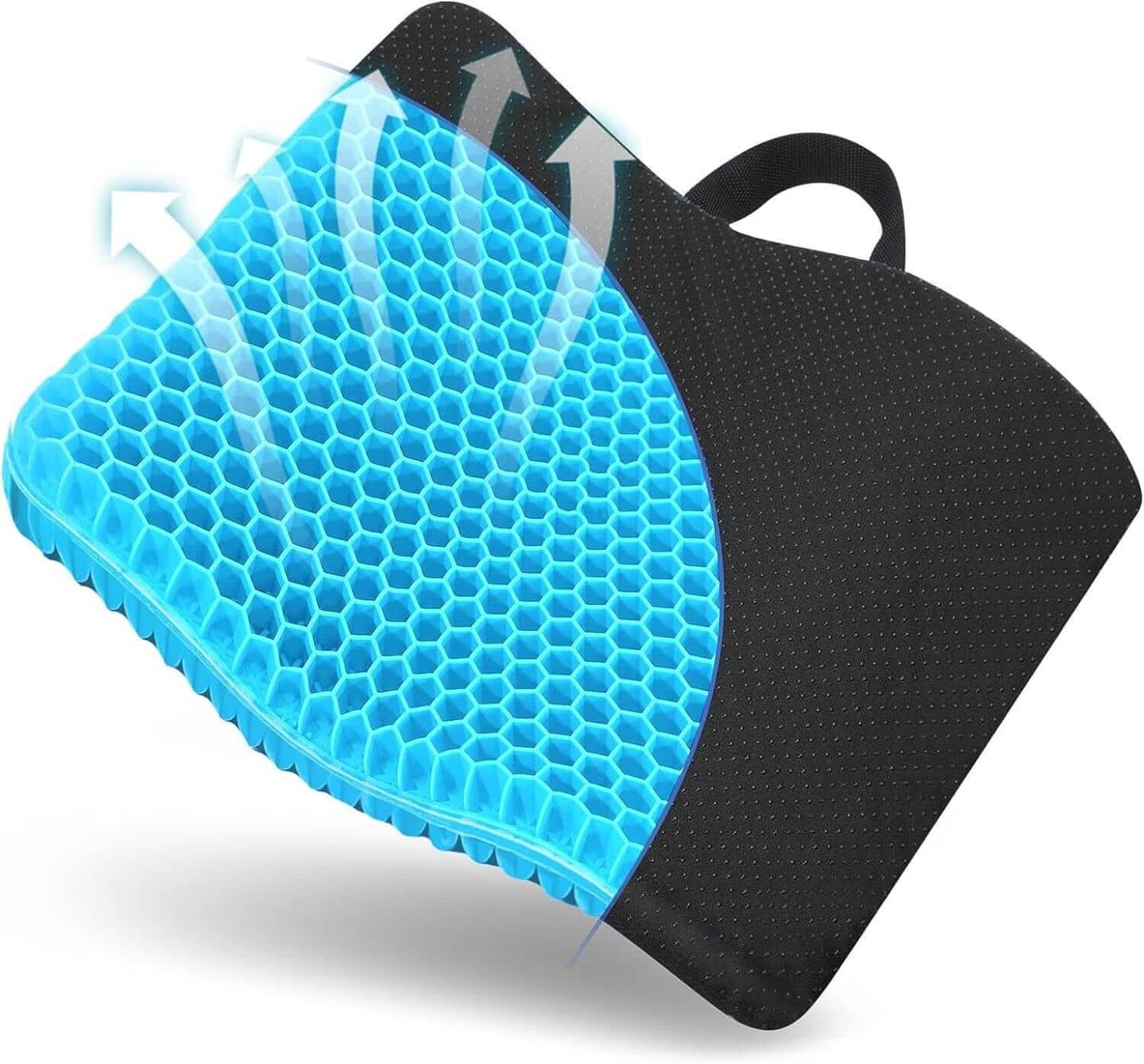 Customer photo review of Cuscino Sedia in Gel, Cuscino in Gel, Cuscino per Sedia Ufficio per Ridurre La Pressione Su Fianchi, Cuscino per Coccige, Cuscini per Sedie Traspiranti per Auto/Ufficio/Casa/Sedia a Rotelle