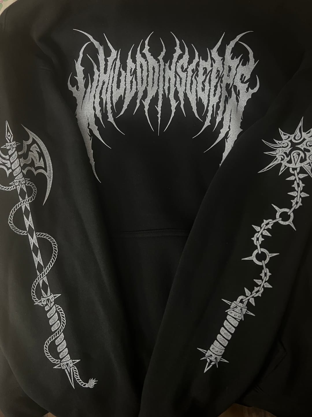 Customer photo review of Doom&Gloom Hoodie