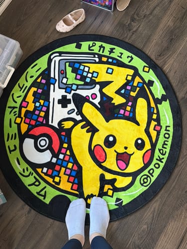 Customer photo review of Pikachu Rug