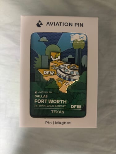Customer photo review of DFW Airport Pin – Dallas/Fort Worth International Airport, Texas