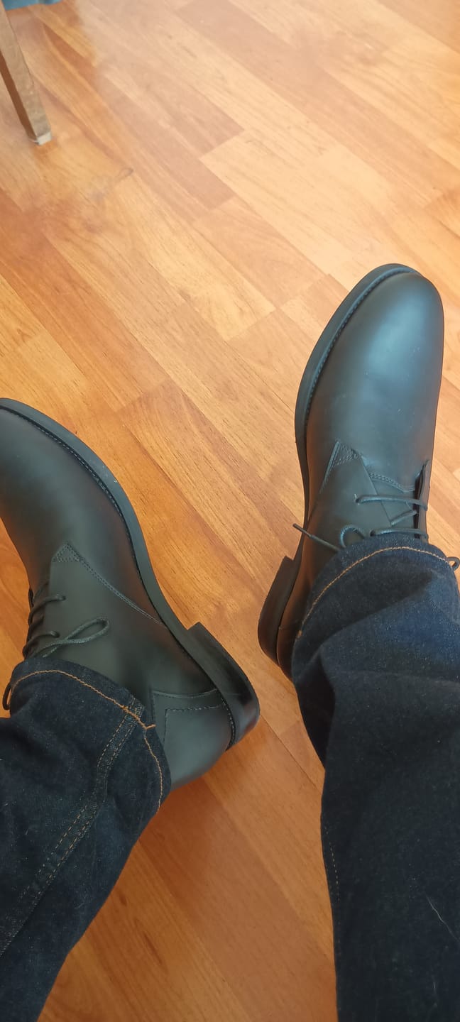 Customer photo review of Botín Hombre Texas Negro