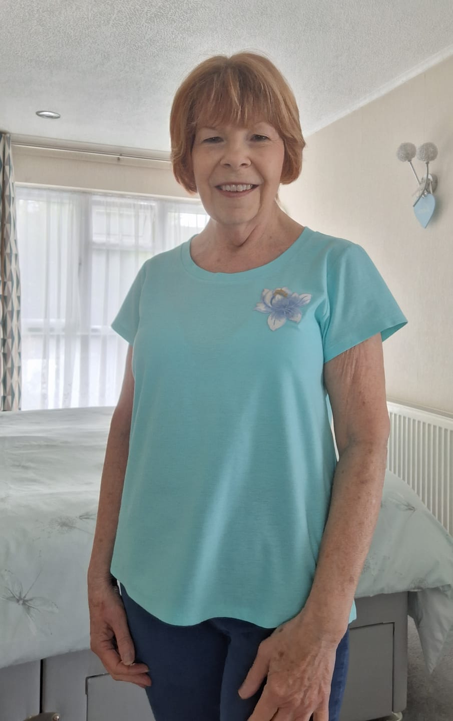 Customer photo review of Plain 100% Cotton Single Jersey Fabric