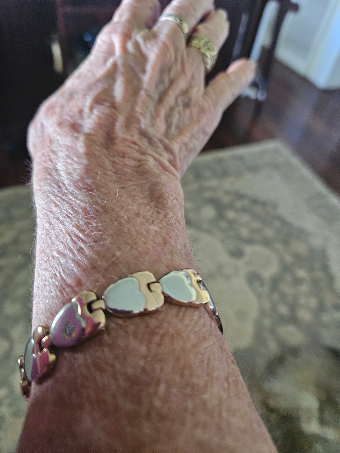 Customer photo review of Serena Heart-Link Medical ID Bracelet