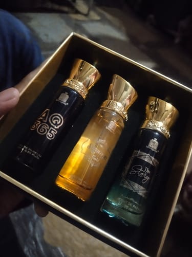 Customer photo review of Legendary Gift Set 3 Pcs Set of Premium Perfume Spray