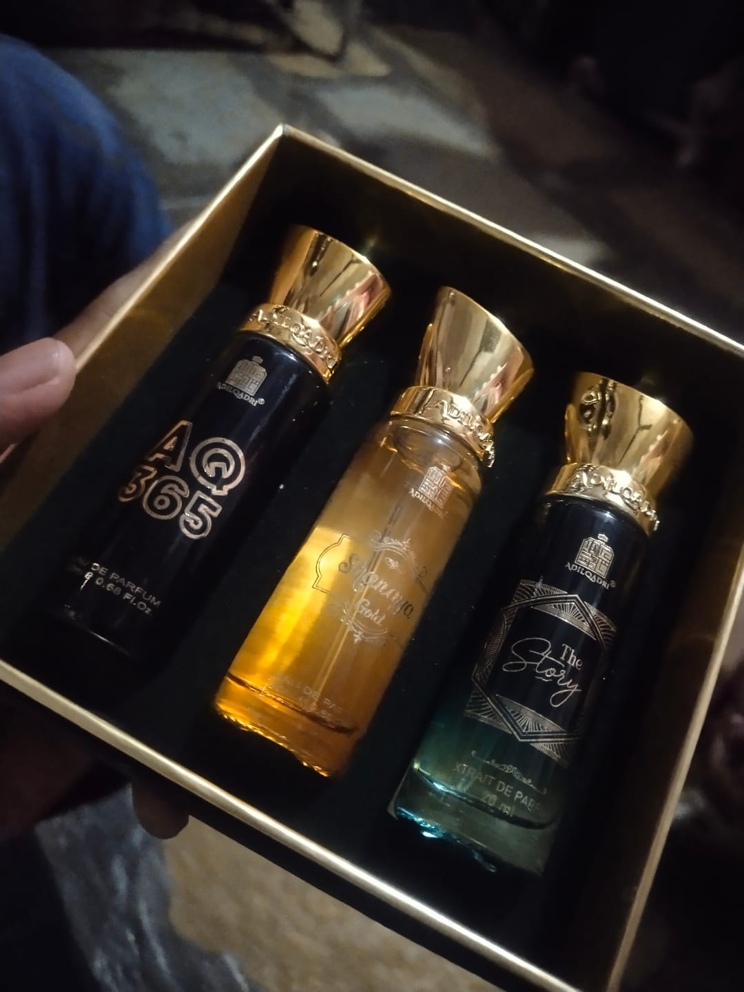 Customer photo review of Legendary Gift Set 3 Pcs Set of Premium Perfume Spray