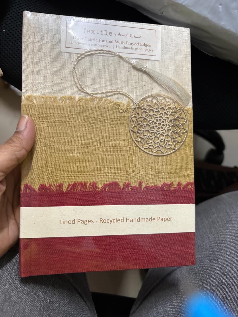 Customer photo review of Journal Tri Fabric - A5 SIze