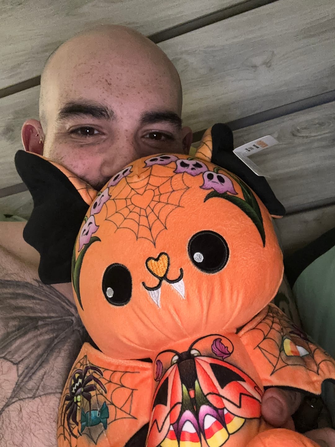 Customer photo review of Pumpkin the Bat Plushie
