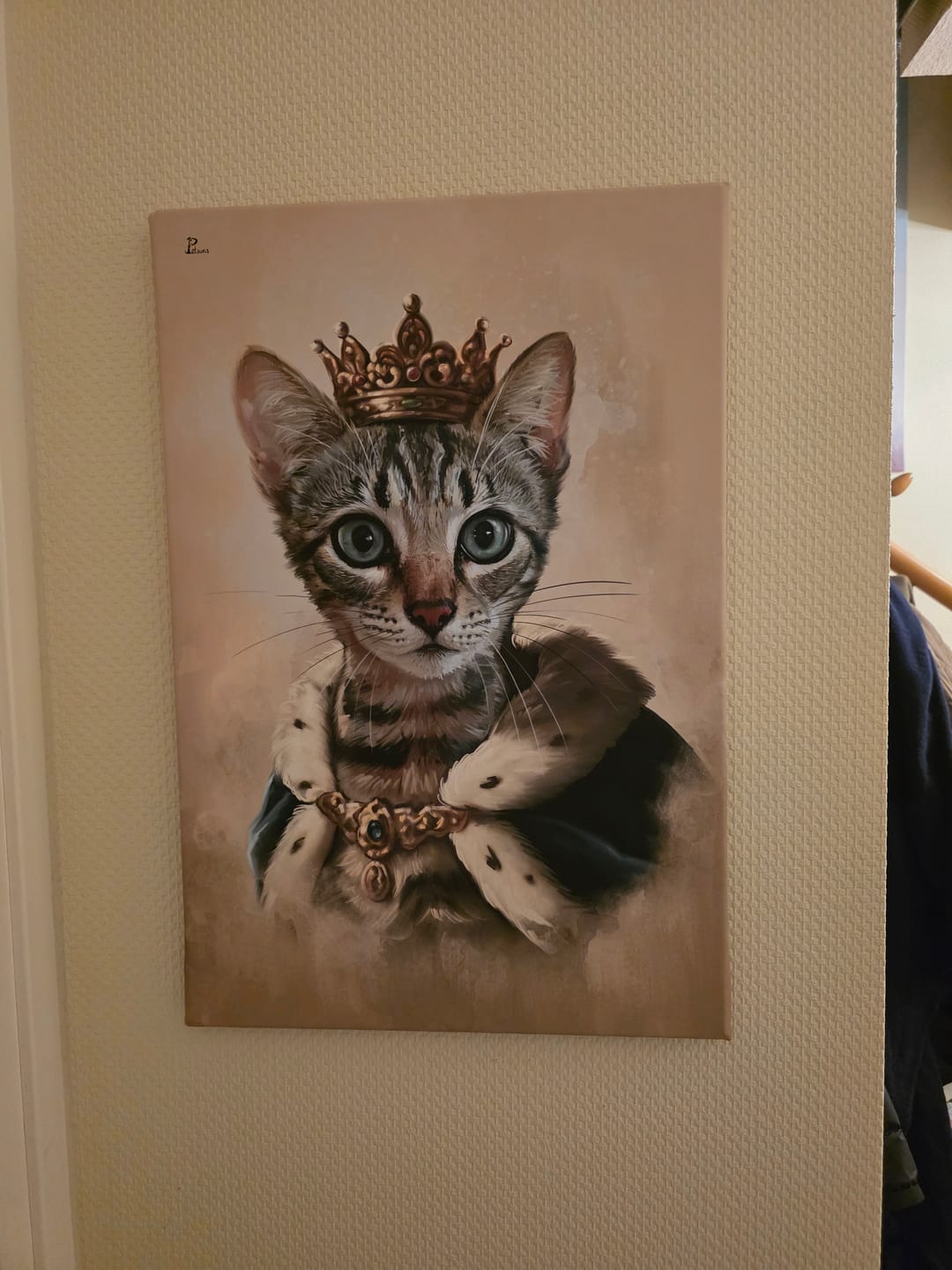 Customer photo review of Handgemaltes Haustierportrait auf Premium Leinwand im Realistischen Stil