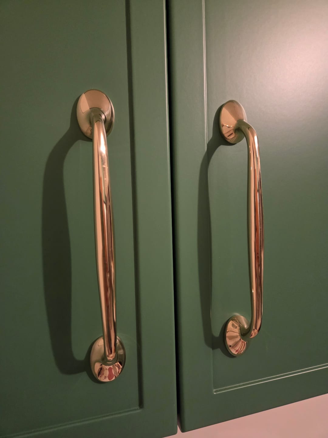 Customer photo review of Richmond Cabinet Pulls - Unlacquered Brass Polished