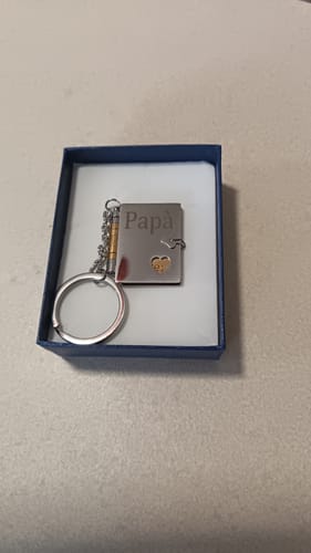 Customer photo review of Portachiavi/Collana Book ~ Al mio papà...