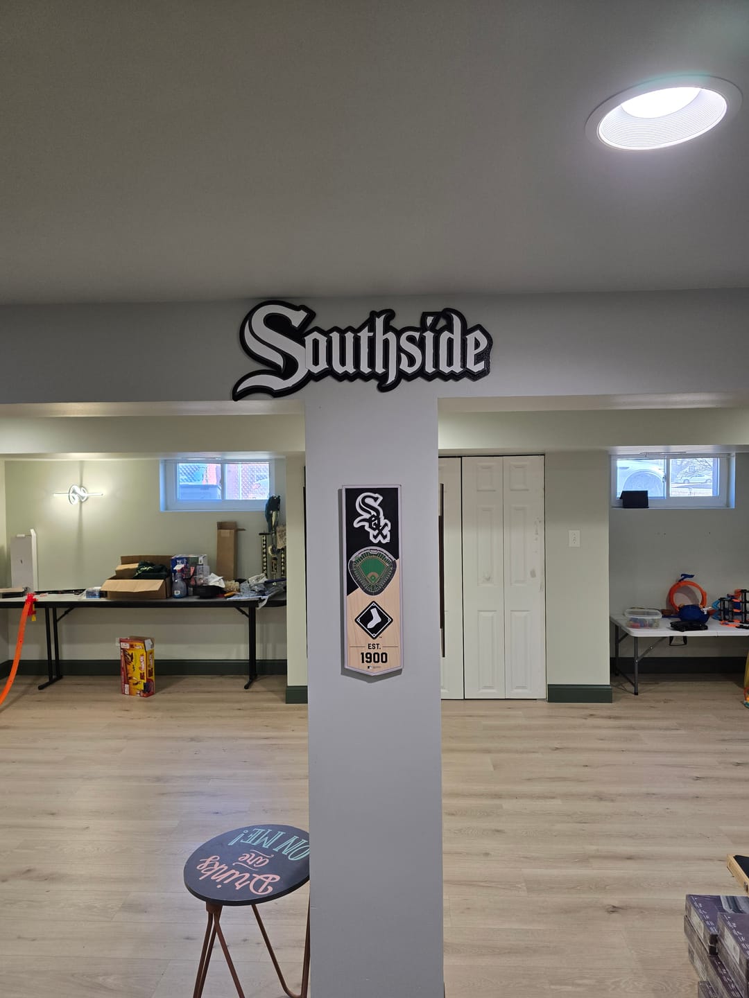 Customer photo review of Chicago White Sox "SOUTHSIDE" Logo 3D Metal Wall Art