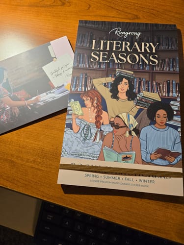 Customer photo review of Literary Seasons Sticker Book