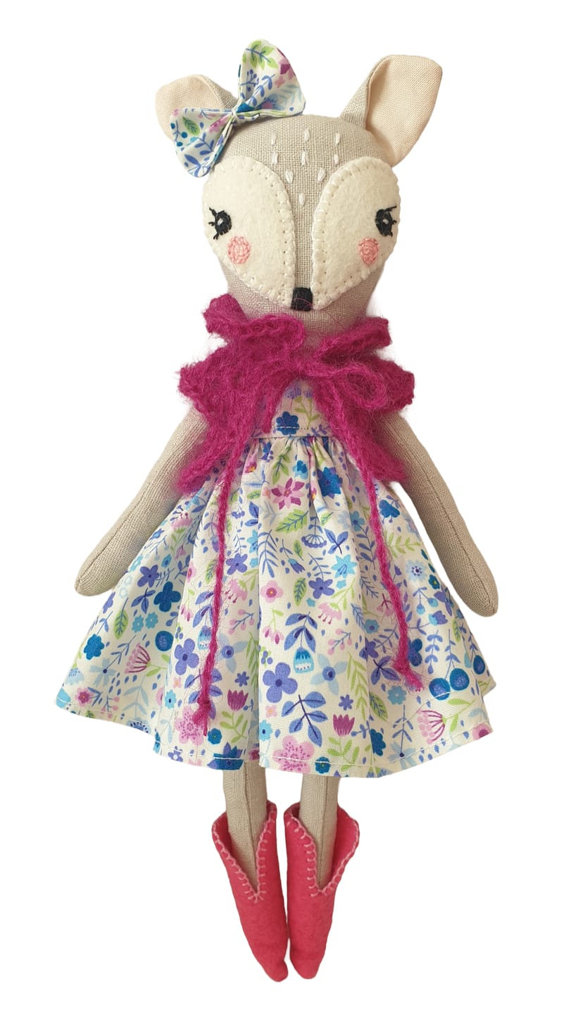 Customer photo review of Spring Floral Rose & Hubble Cotton Poplin Fabric