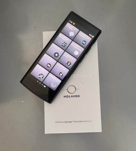 Customer photo review of Traducteur vocal Instantané portable - HOLAVOX