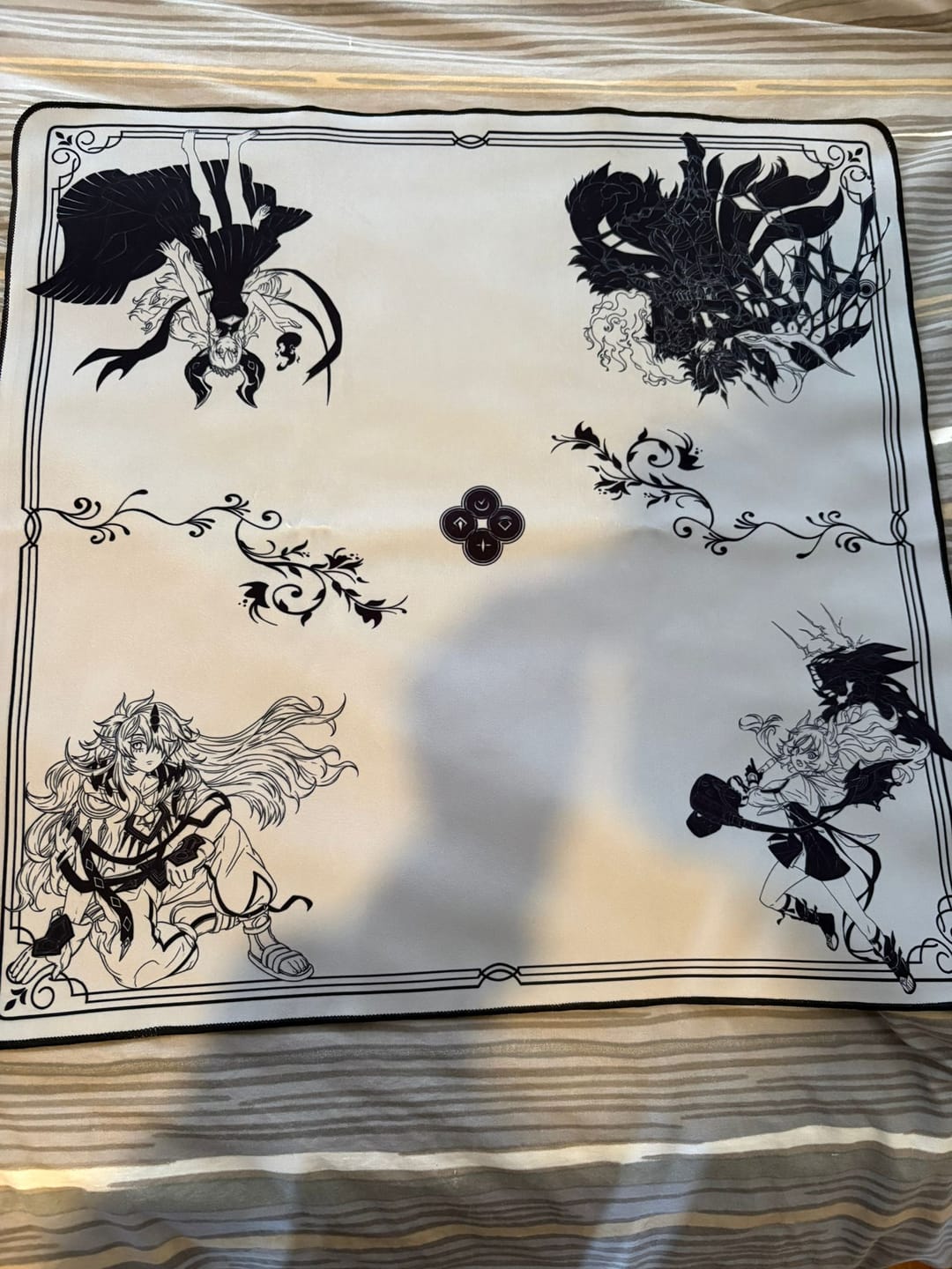 Customer photo review of BRANDED SACRIFICE  2-Player Cloth Playmat