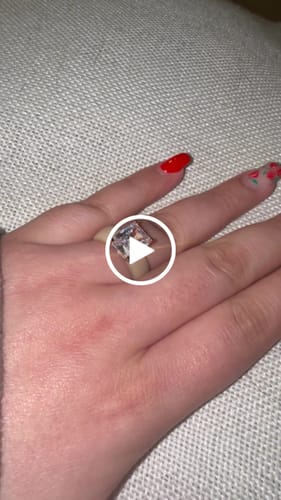 Customer video review of Silicone Ring – 10×8 mm Emerald Cut CZ | Patented Design - GlowStone Collection