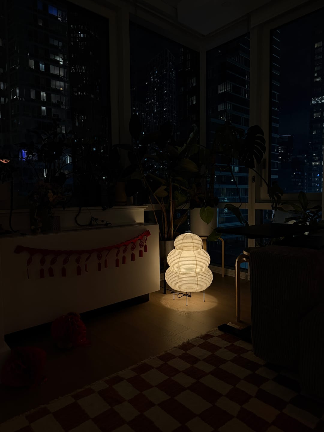 Customer photo review of Kumo Washi Paper Floor Lamp