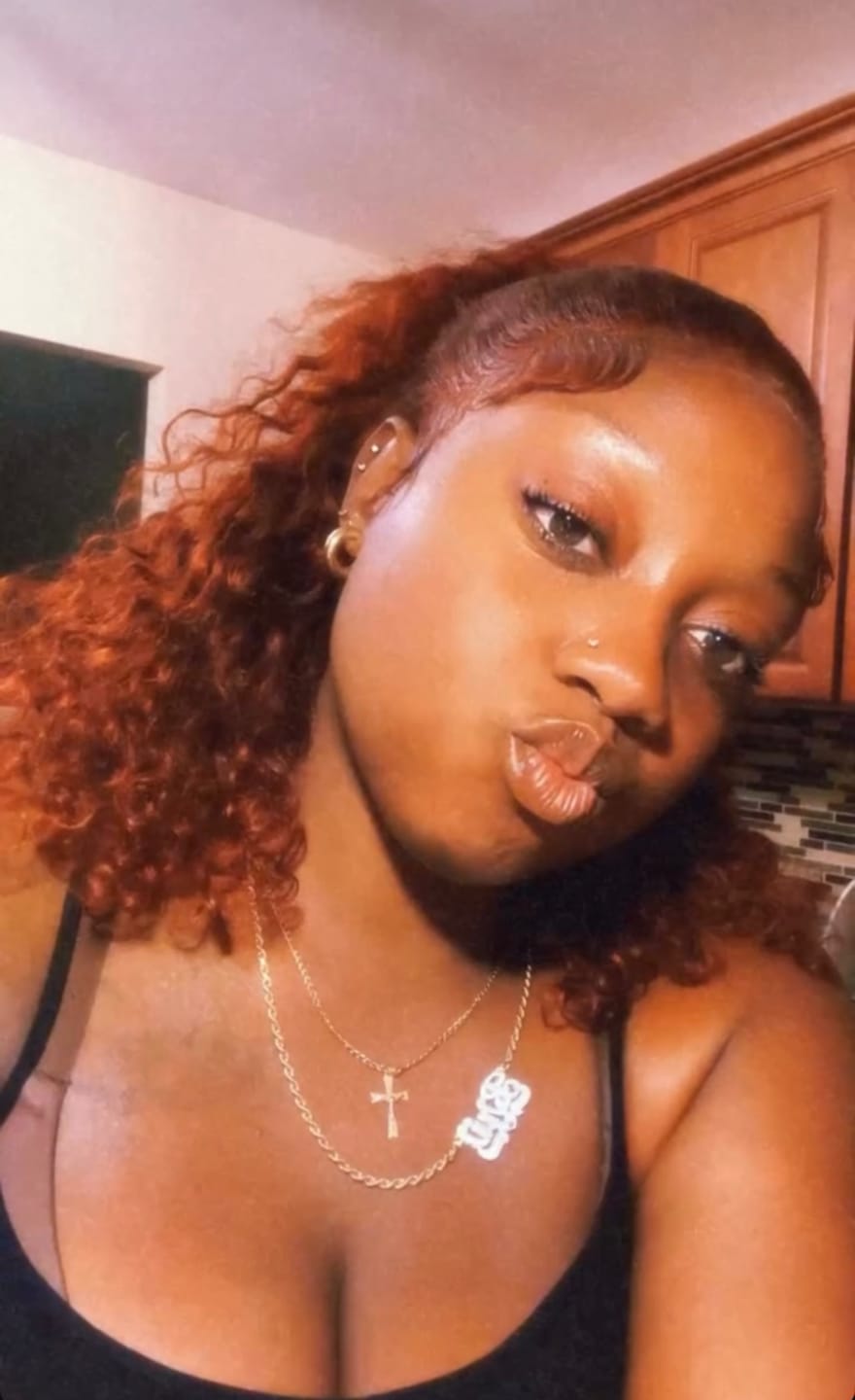 Customer photo review of Exotic Curly Frontal Wig