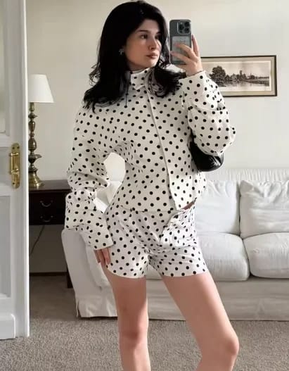 Customer photo review of Hermine Polka Dot Jacket