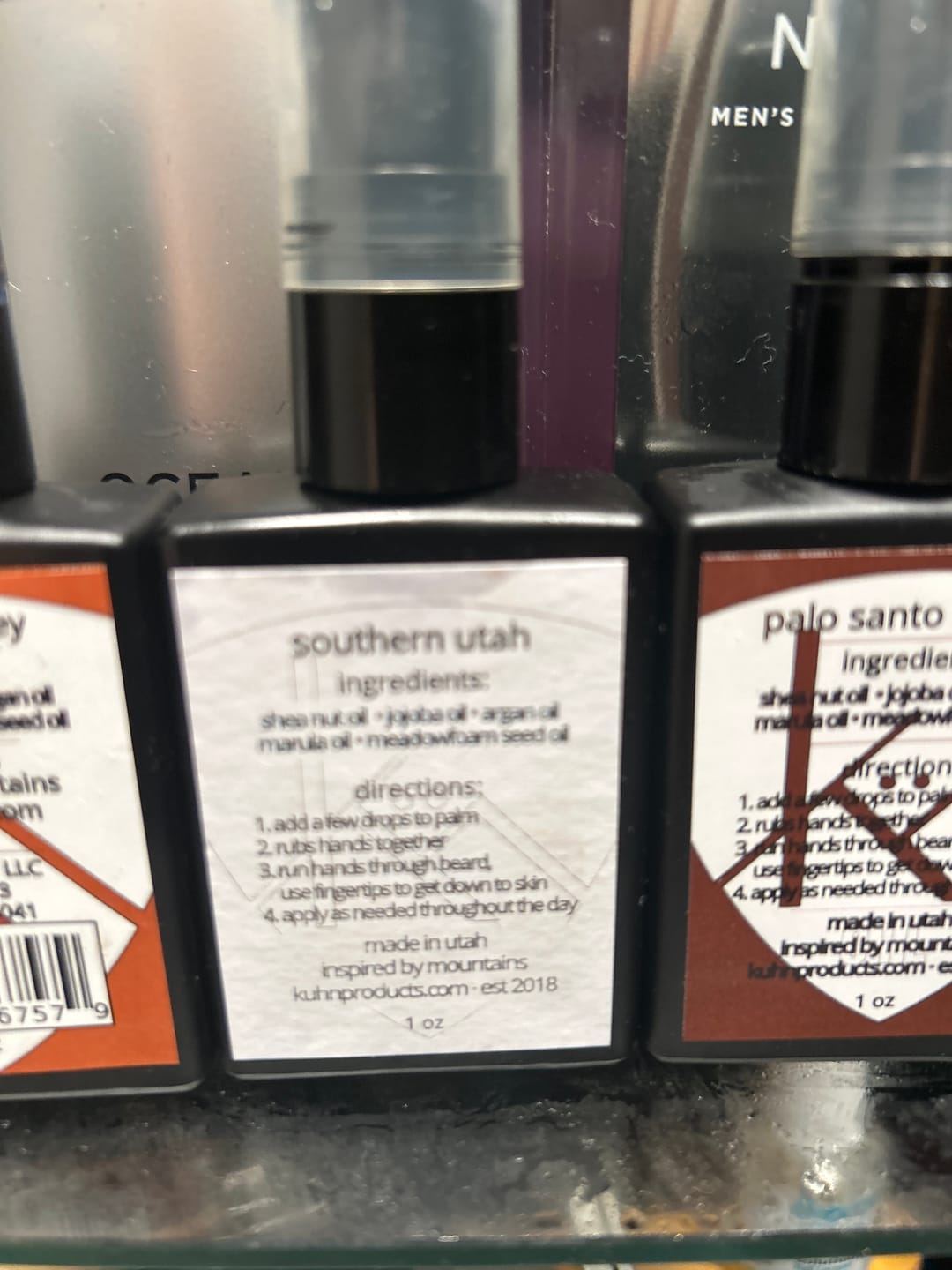 Customer photo review of 3 beard oil gift set (NEW)