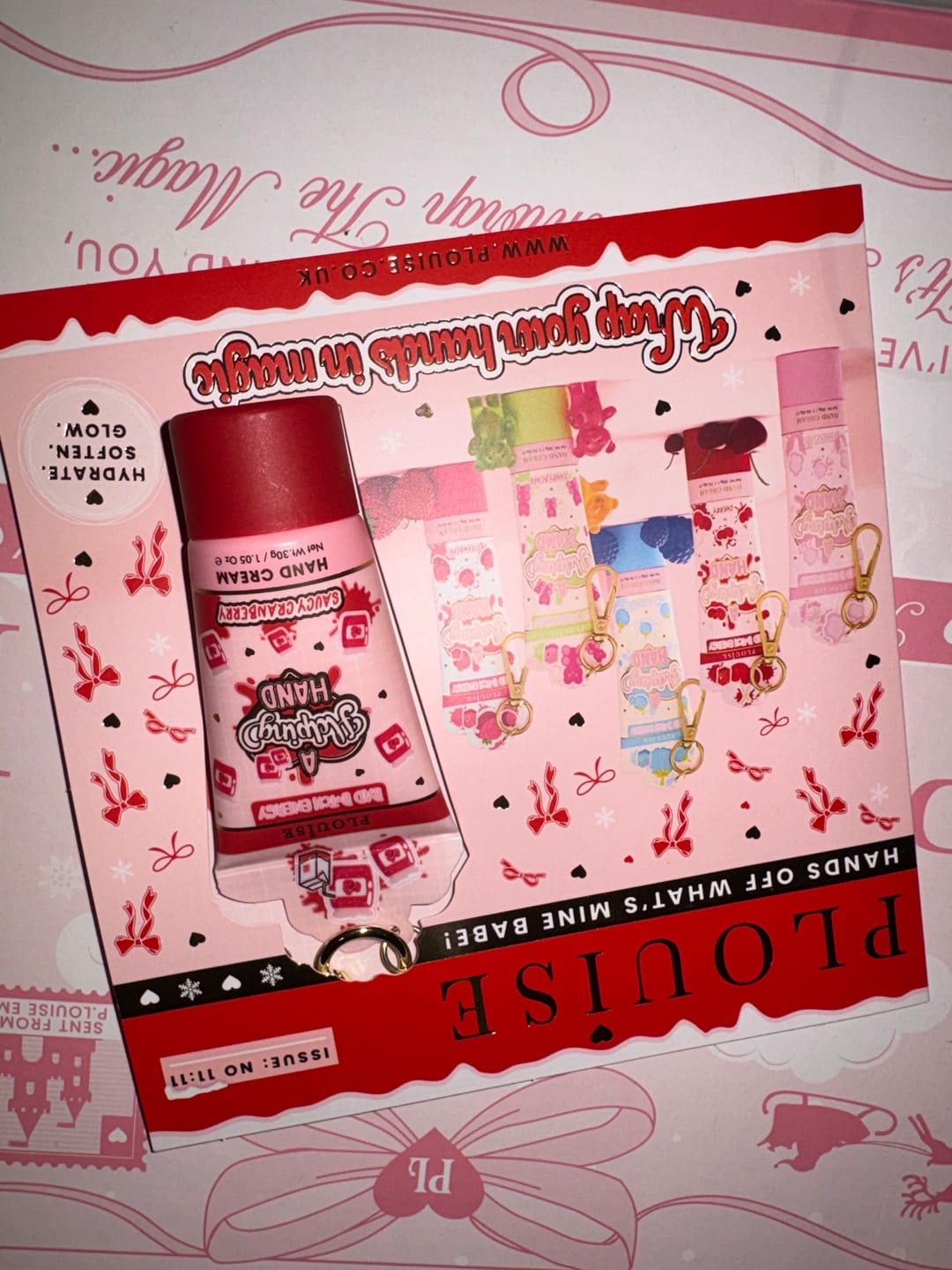 Customer photo review of P.Louise Christmas Magazine - Saucy Cranberry Hand Cream