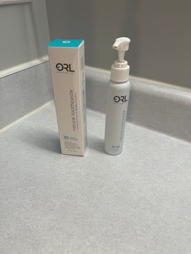 Customer photo review of Fluoride-free Toothpaste with Natural Hydroxyapatite