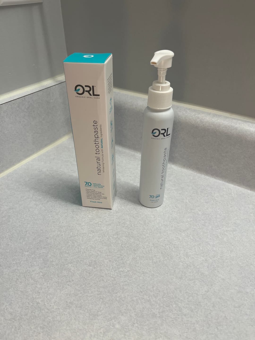 Customer photo review of Fluoride-free Toothpaste with Natural Hydroxyapatite
