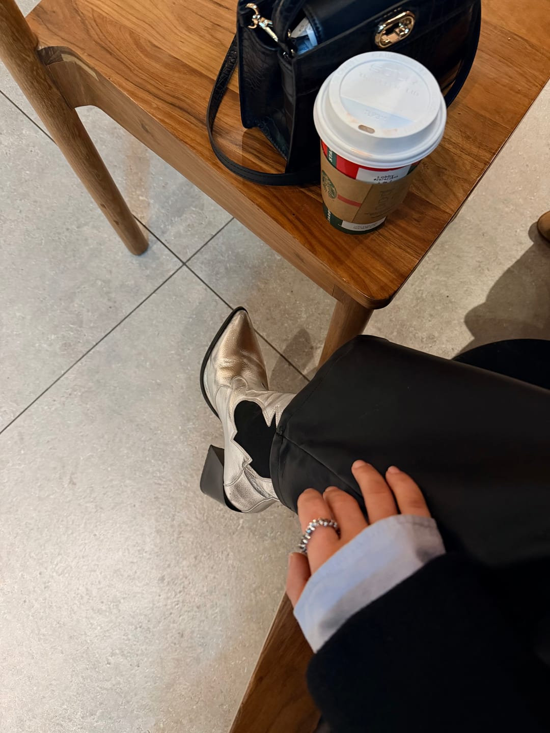 Customer photo review of BOTAS ZP CHLOE SILVER METALLIC