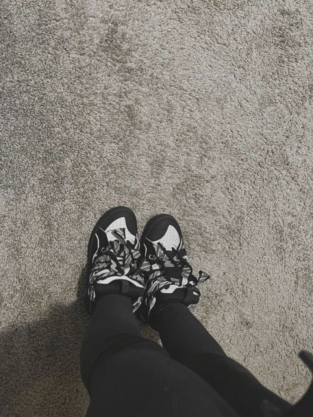 Customer photo review of Lanvin Curb black reflective