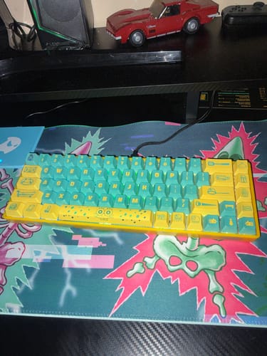 Customer photo review of Banshee K68 HE Magnetic Switch Keyboard - SpongeBob SquarePants