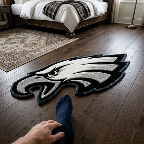 Customer photo review of Philadelphia Eagles Rug
